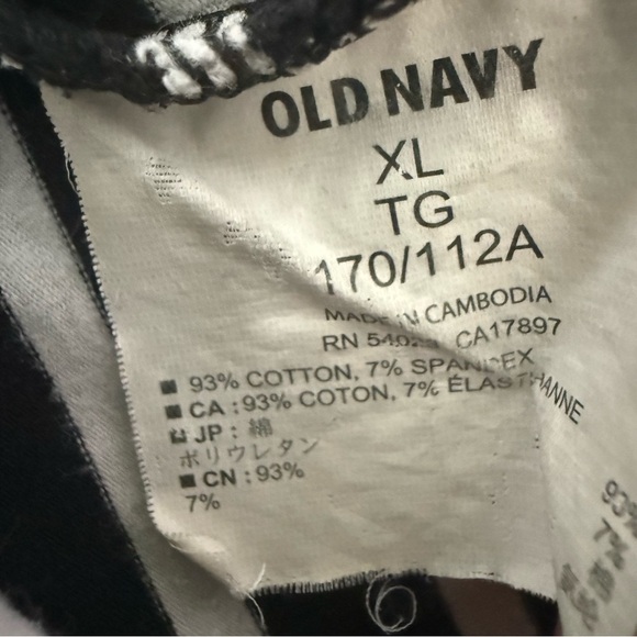 OLD NAVY Women's KNIT DRESS BLACK & WHITE STRIPED 3/4 BUTTON DETAIL SLEEVE XL - Picture 8 of 10